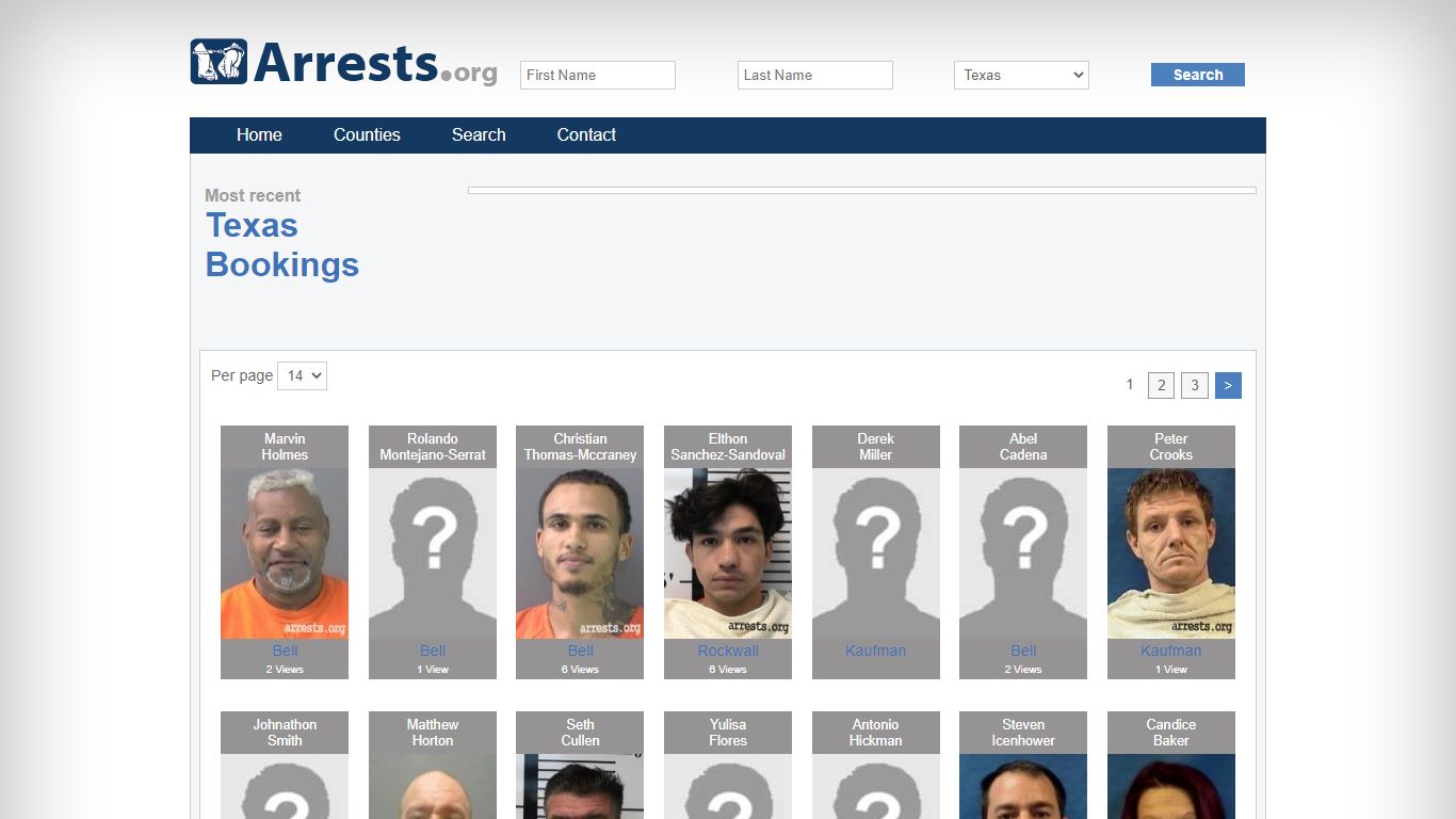 Texas Arrests and Inmate Search